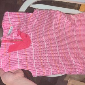 Vineyard Vines girls pink And Red Shift Dress . Whales